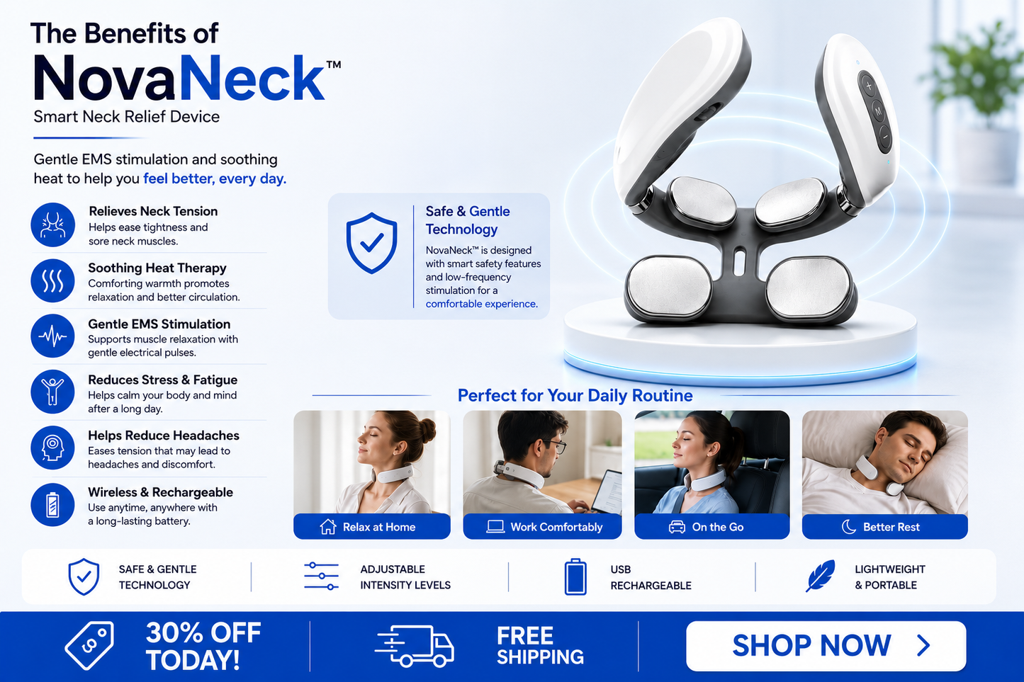 NeckNova™ Smart Relief Device