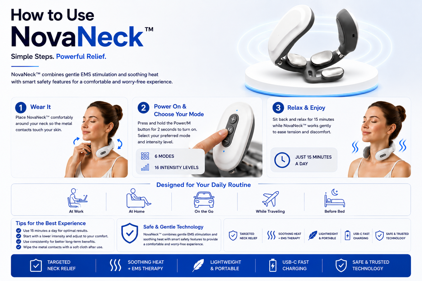 NeckNova™ Smart Relief Device