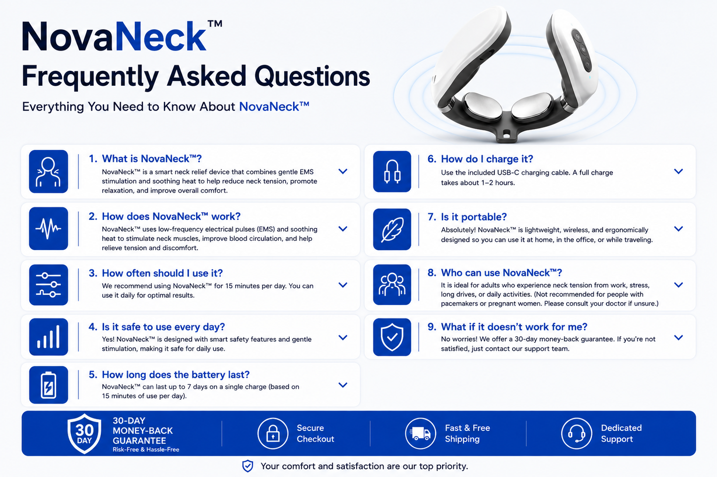 NeckNova™ Smart Relief Device