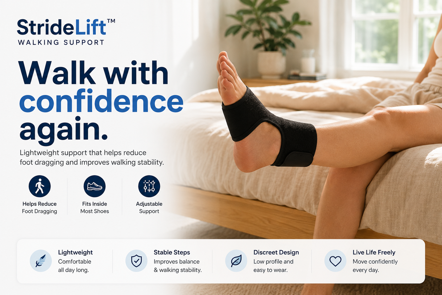 StrideLift™ Foot Drop Support