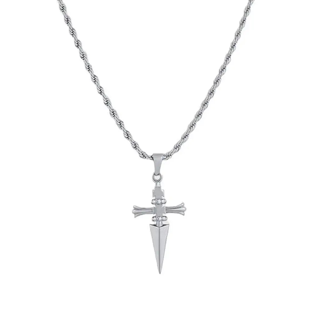 Shadow Dagger™ | Premium Gothic Skull Necklace