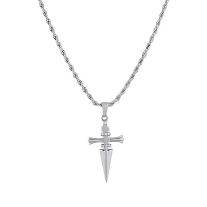 Shadow Dagger™ | Premium Gothic Skull Necklace