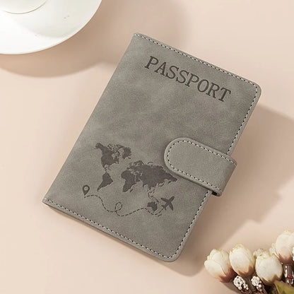 RFID Blocking Multi-Function Travel Passport Holder, Wallet, ID Card Holder, Made of PU Synthetic Leather Passport Covers