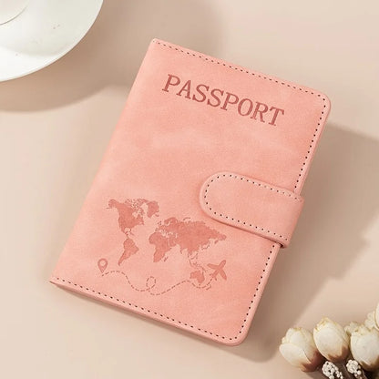 RFID Blocking Multi-Function Travel Passport Holder, Wallet, ID Card Holder, Made of PU Synthetic Leather Passport Covers